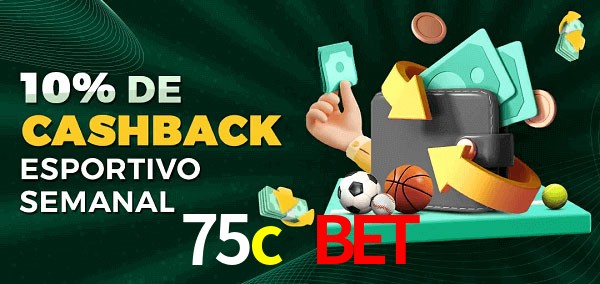 10% de bônus de cashback na 75c bet